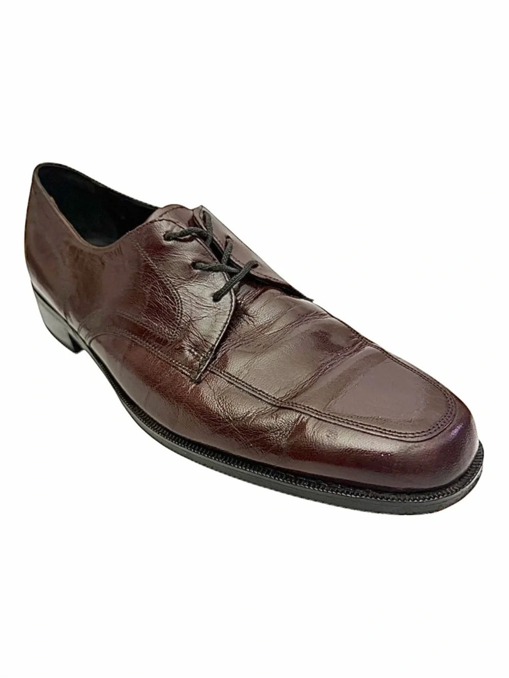 Vintage Florsheim Burgundy Apron Toe Derby Men’s Size 8B Narrow Shoe